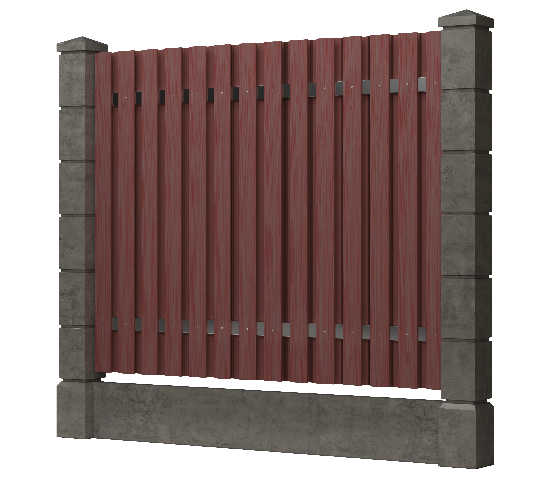 Заборная доска GRINDERDECO, ДПК, тиснение "дуб" Мербау купить в Наволоках