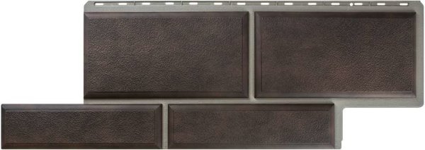 Фасадная панель камень Флорентийский коричневый купить в Наволоках