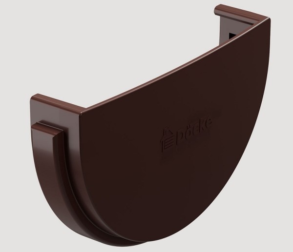 Заглушка желоба ПВХ Docke STANDART Тёмно-коричневый купить в Наволоках