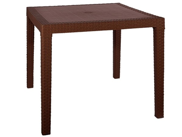 Стол квадратный FIJI Quatro Table Коричневый купить в Наволоках