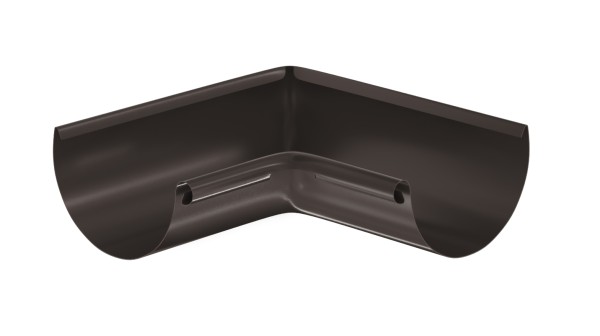 Водосток Aquasistem, система 125x90 - Угол желоба, внутренний 90° RR 32 Тёмно-Коричневый купить в Наволоках