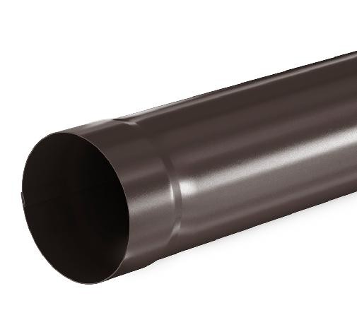 Водосток Aquasistem, система 150/100 - Труба водосточная 3.00м RR 32 Тёмно Коричневый купить в Наволоках