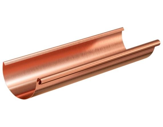 Водосток Aquasistem, система 125x90 - Желоб водосточный медный 3 метра купить в Наволоках