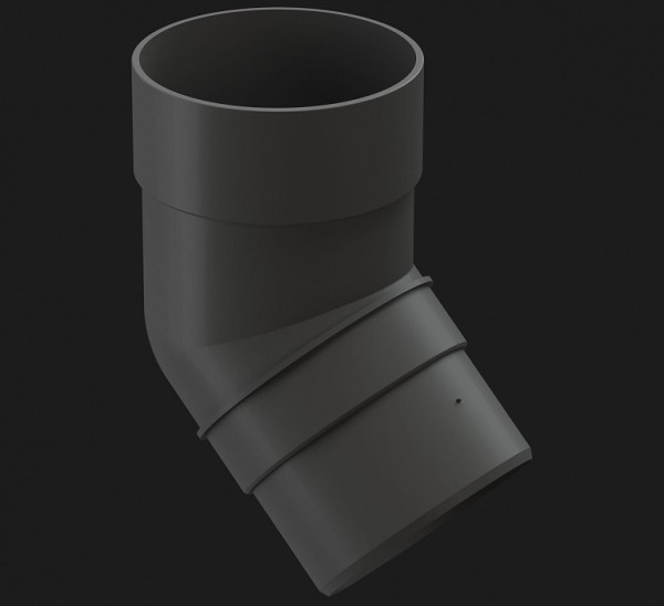 Колено 45˚ Docke Premium ПВХ - Графит купить в Наволоках