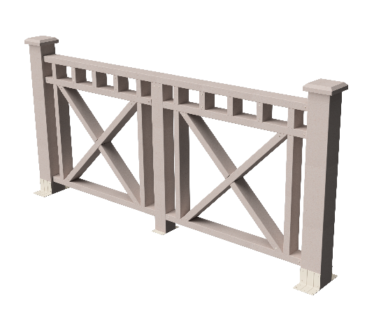 Ограждения декоративное ДПК GRINDERDECO Виктория выбеленный дуб купить в Наволоках