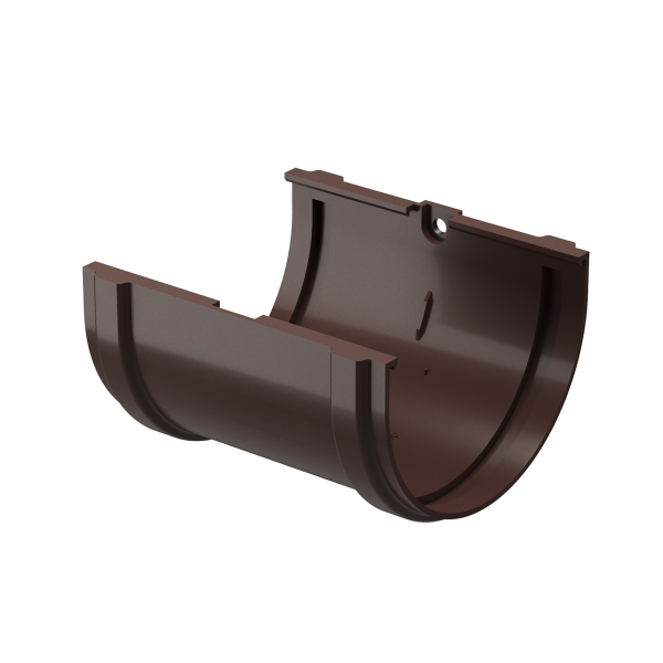 Соединитель желоба Docke Premium ПВХ - Шоколад купить в Наволоках