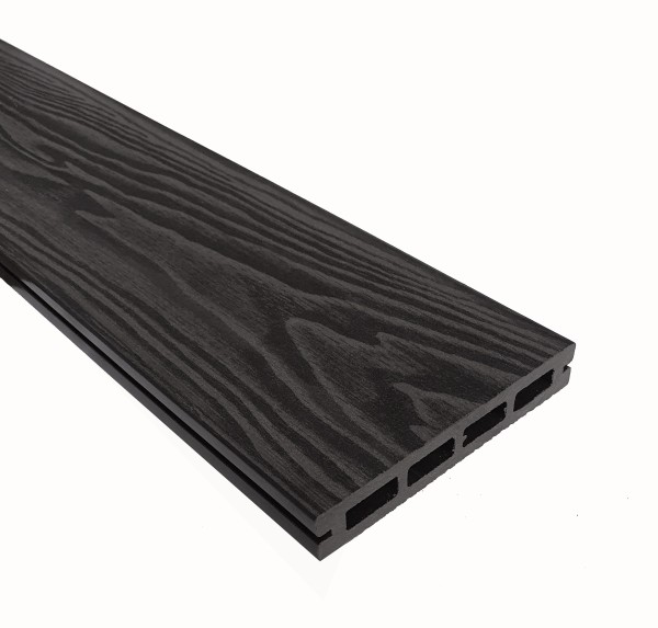 Террасная доска из ДПК Terrapol Смарт 3D Пустотелая с пазом Черное дерево купить в Наволоках