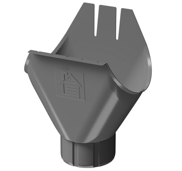 Воронка желоба D125 Döcke STAL PREMIUM Графит, (RAL 7024) купить в Наволоках