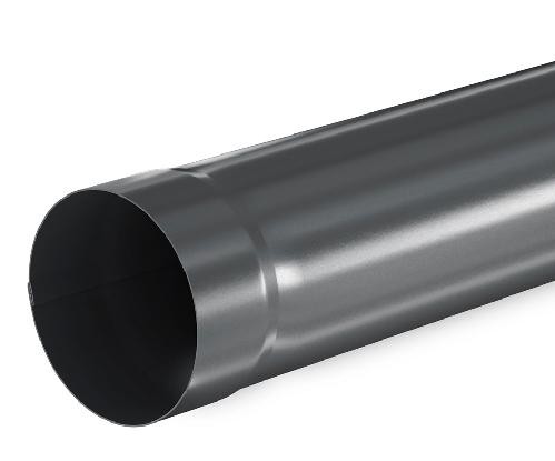 Водосток Aquasistem, система 125x90 - Труба водосточная 1.00м RAL 7024 Тёмно-серый купить в Наволоках