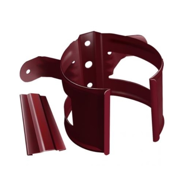 Водосток Grand Line 125x90 – Кронштейн трубы на дерево RAL 3005 купить в Наволоках