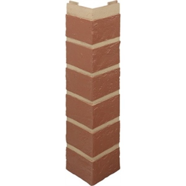Наружный угол кирпич (красный), 0,47 х 0,1м купить в Наволоках