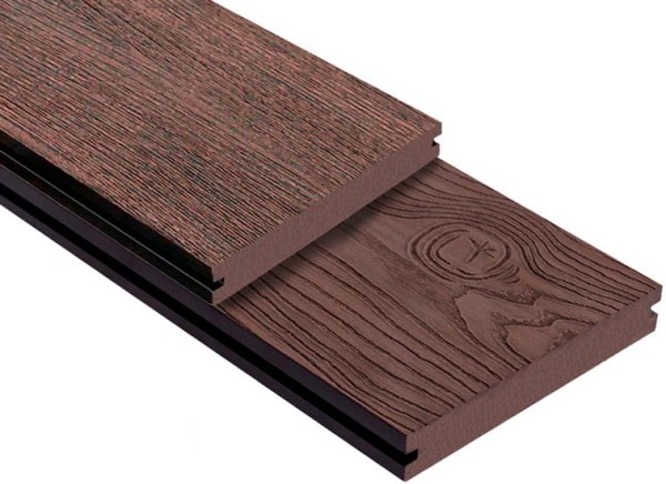 Террасная доска ДПК Outdoor 3D полнотелая STORM/OCEAN BROWN коричневая микс купить в Наволоках