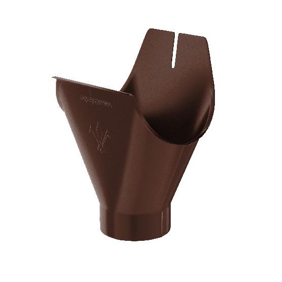 Водосток Aquasistem, система 125x90 - Воронка желоба RAL 8017 Коричневый купить в Наволоках