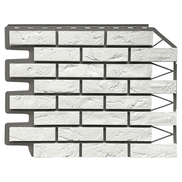 Фасадная панель FineBer, Кирпич Баварский, Белый купить в Наволоках