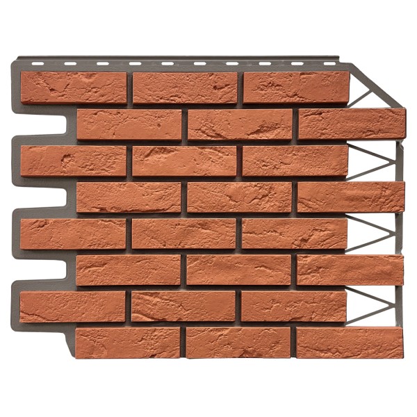Фасадная панель FineBer, Кирпич Баварский, Терракотовый купить в Наволоках