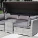 Диван-Трансформер AFINA плетеный из иск. ротанга AFM-320G Grey купить в Наволоках