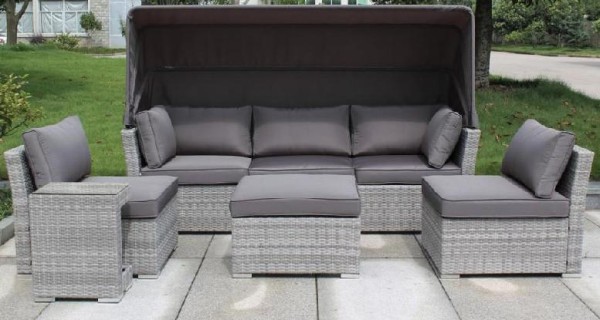 Диван-Трансформер AFINA плетеный из иск. ротанга AFM-320G Grey купить в Наволоках