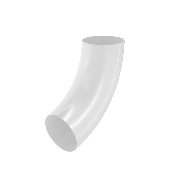 Водосток Aquasistem, система 150x100 - Колено трубы RR 20 Мраморно-белый купить в Наволоках