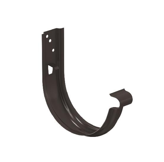 Водосток Aquasistem, система 150/100 - Крюк крепления желоба универсальный RR 32 Тёмно-Коричневый купить в Наволоках