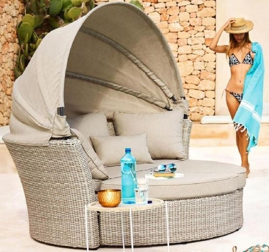 Диван-Трансформер AFINA плетеный из иск. ротанга AFM-325 Beige купить в Наволоках