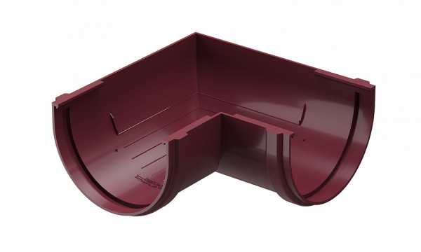 Угловой элемент 90˚ПВХ Docke STANDART красный купить в Наволоках