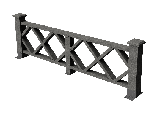 Ограждения декоративное ДПК GRINDERDECO Миллениум серый базальт купить в Наволоках