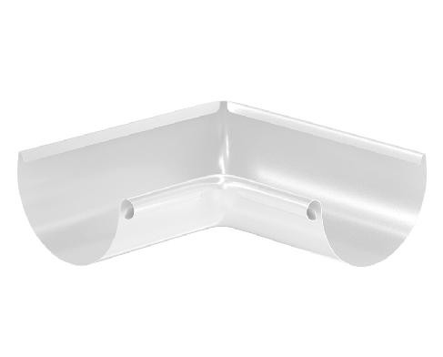 Водосток Aquasistem, система 150/100 - Угол желоба, внутренний 90° RAL 9003 Белый купить в Наволоках