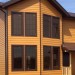 Фиброцементный сайдинг Latonit Красное дерево (RAL 8001/8008) купить в Наволоках