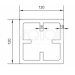 Столб SEQUOIA Evolution 3D WOOD BROWN купить в Наволоках