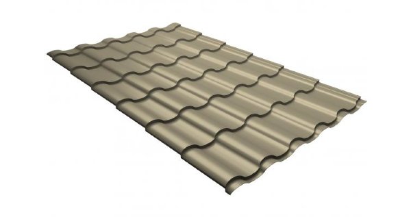 Металлочерепица кредо 0,5 Satin RAL 1015 светлая слоновая кость купить в Наволоках