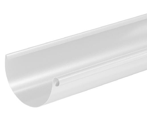 Водосток Aquasistem, система 125x90 - Водосточный желоб 3.00м RAL 9003 Белый купить в Наволоках