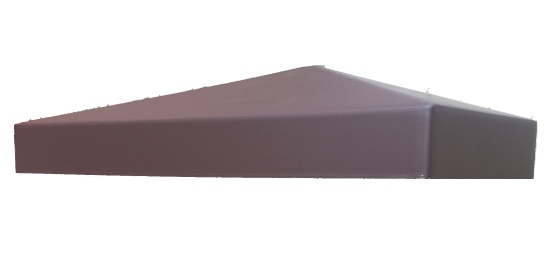 Крышка столба коричневая купить в Наволоках