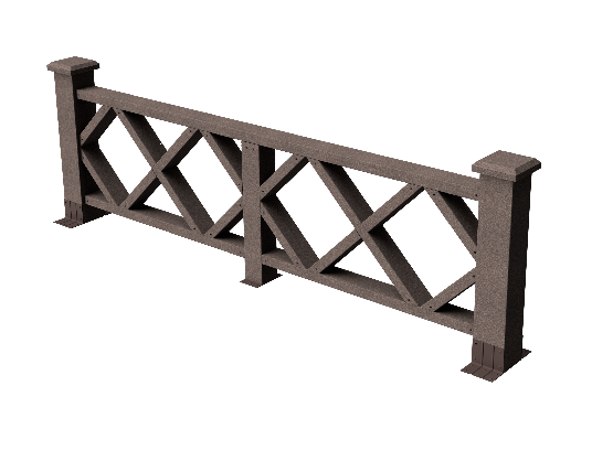 Ограждения декоративное ДПК GRINDERDECO Миллениум венге купить в Наволоках