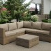 Комплект мебели AFINA плетеной из иск. ротанга YR825B Beige купить в Наволоках