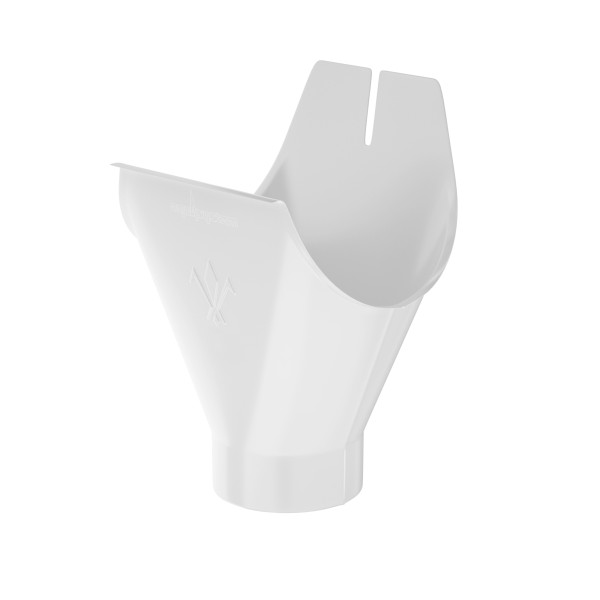 Водосток Aquasistem, система 125x90 - Воронка желоба RAL 9003 Белый купить в Наволоках