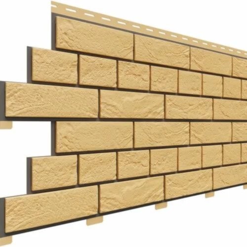 Фасадная панель Доломит Кирпич Славянка Желтый купить в Наволоках