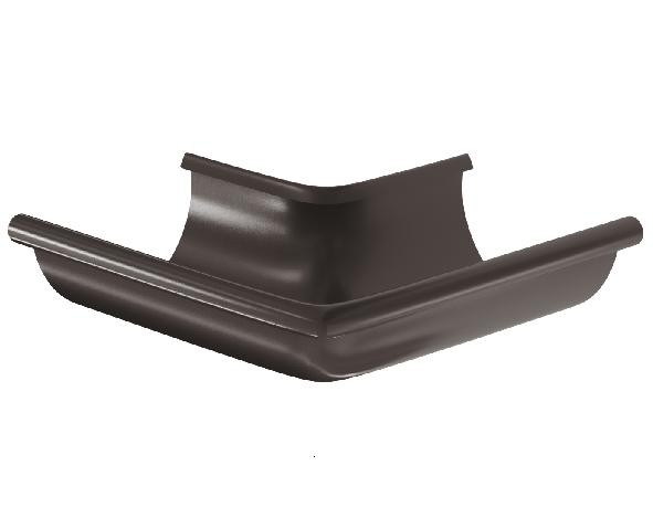 Водосток Aquasistem, система 150/100 - Угол желоба, наружный 90° RR 32 Тёмно-Коричневый купить в Наволоках