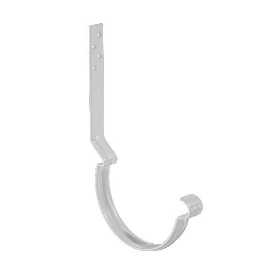 Водосток Aquasistem, система 125x90 - Крюк крепления желоба длинный RR 20 Мраморно-белый купить в Наволоках