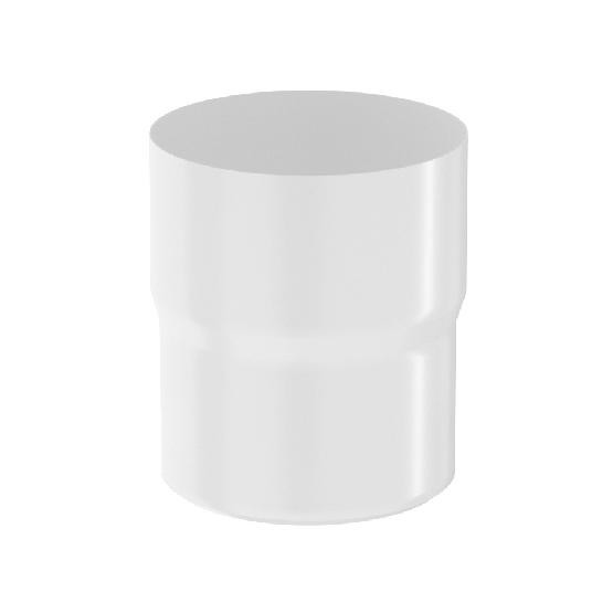 Водосток Aquasistem, система 125x90 - Соединитель трубы RR 20 Мраморно-белый купить в Наволоках