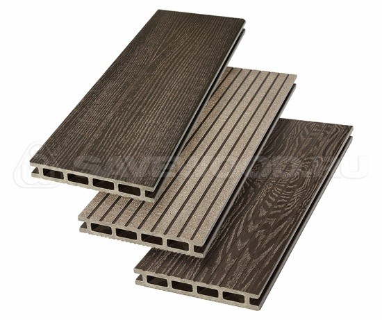 Террасная доска из ДПК SW Carpinus (R) — двухсторонняя темно-коричневый купить в Наволоках