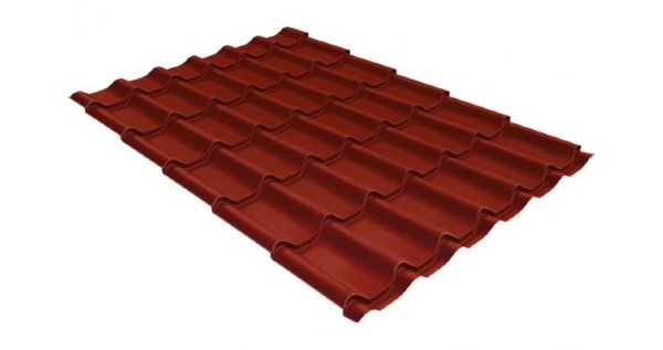 Металлочерепица классик 0,5 Satin RAL 3009 оксидно-красный купить в Наволоках