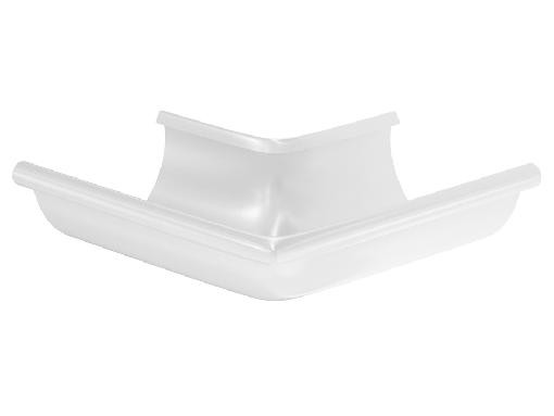 Водосток Aquasistem, система 125x90 - Угол желоба, наружный 90° RAL 9003 Белый купить в Наволоках