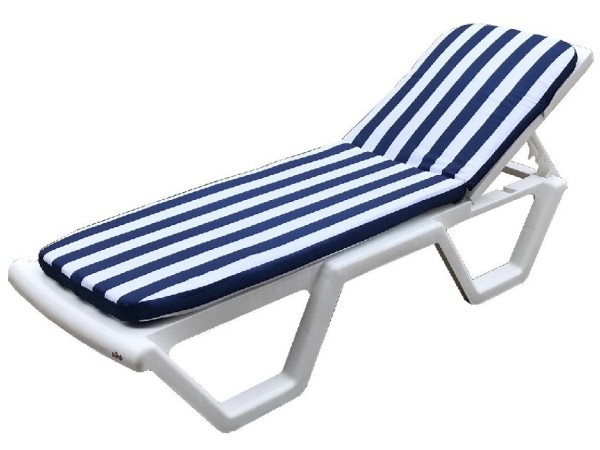 Матрас для шезлонга TWEET Синие белые полоски купить в Наволоках