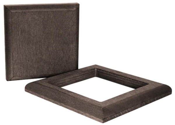 Комплект крышка и юбка ДПК для столба Polivan DENPASAR темно-коричневый купить в Наволоках