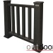 Ограждение из ДПК Outdoor Классик 3D STORM чёрный купить в Наволоках