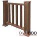 Ограждение из ДПК Outdoor Классик 3D STORM коричневый микс купить в Наволоках