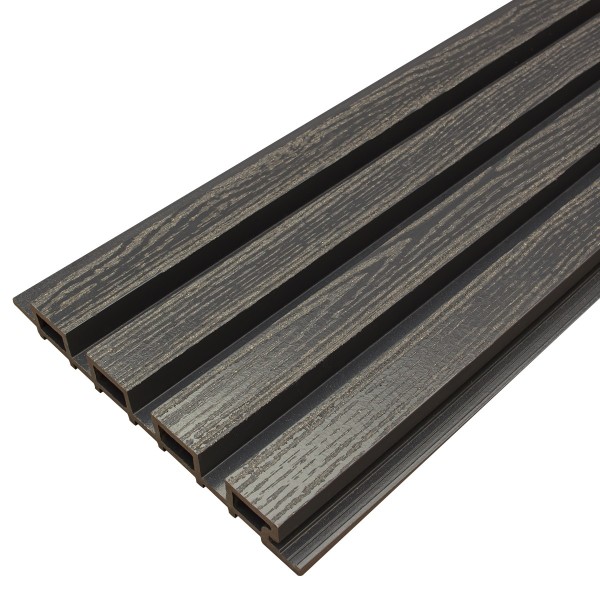 Фасадная доска из ДПК Faynag Wood Рейка Мокрый Асфальт купить в Наволоках