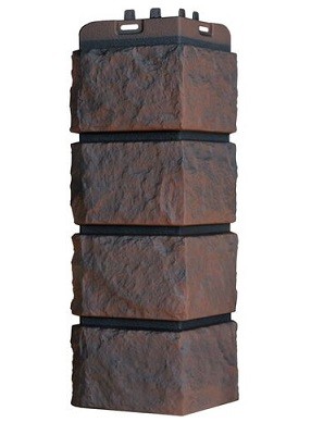 Угол наружный Grand Line Колотый Камень Трюфель, Шов чёрный купить в Наволоках