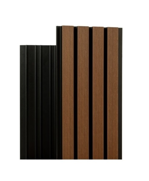 Фасадная реечная панель Ecodecking Скай коэкструзия 200х20х3000 Тик купить в Наволоках