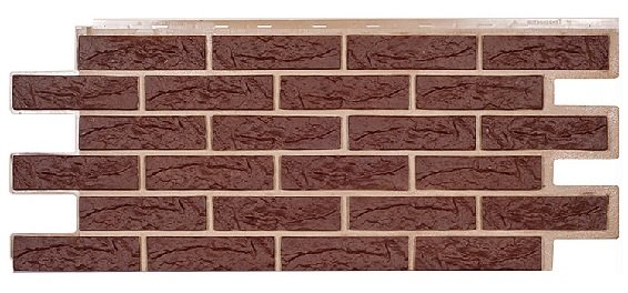 Фасадная панель Техоснастка, Лондон Брик, Коричневый купить в Наволоках